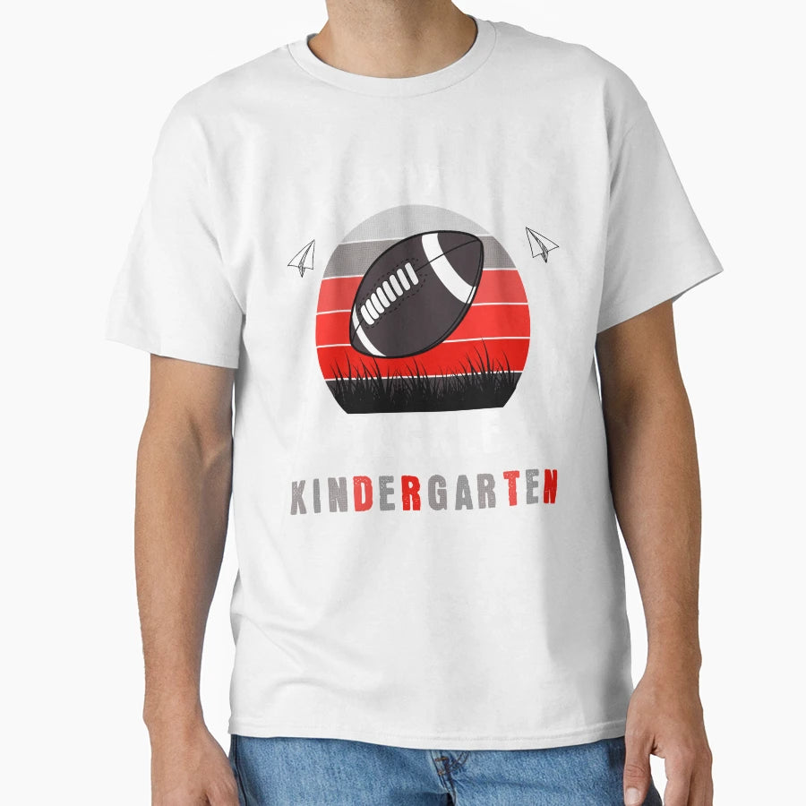 Ready To Tackle Kindergarten Football T-Shirt - Aesthetic Graphic Unisex - T-Shirt, Sweatshirt, Hoodie