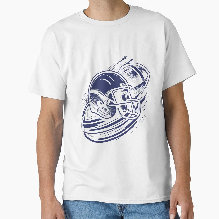 American Football Simple T-Shirt - Graphic Print for Adults - T-Shirt, Sweatshirt, Hoodie