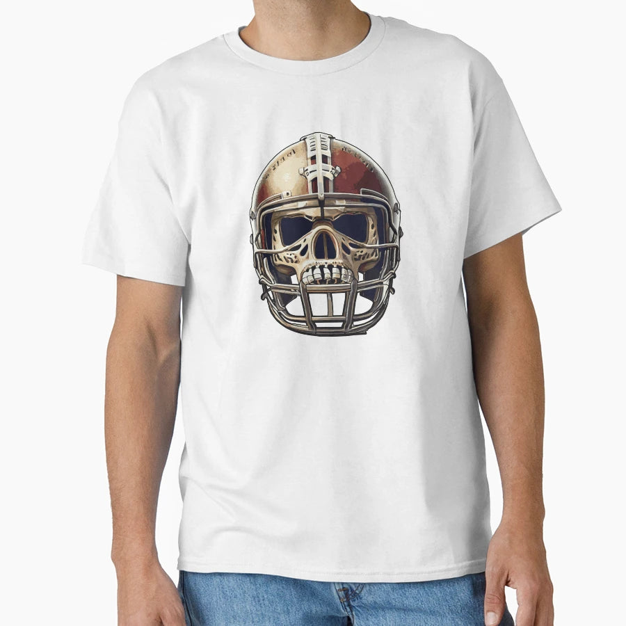 Football Skull T-Shirt - Graphic Print for Adults - T-Shirt, Sweatshirt, Hoodie