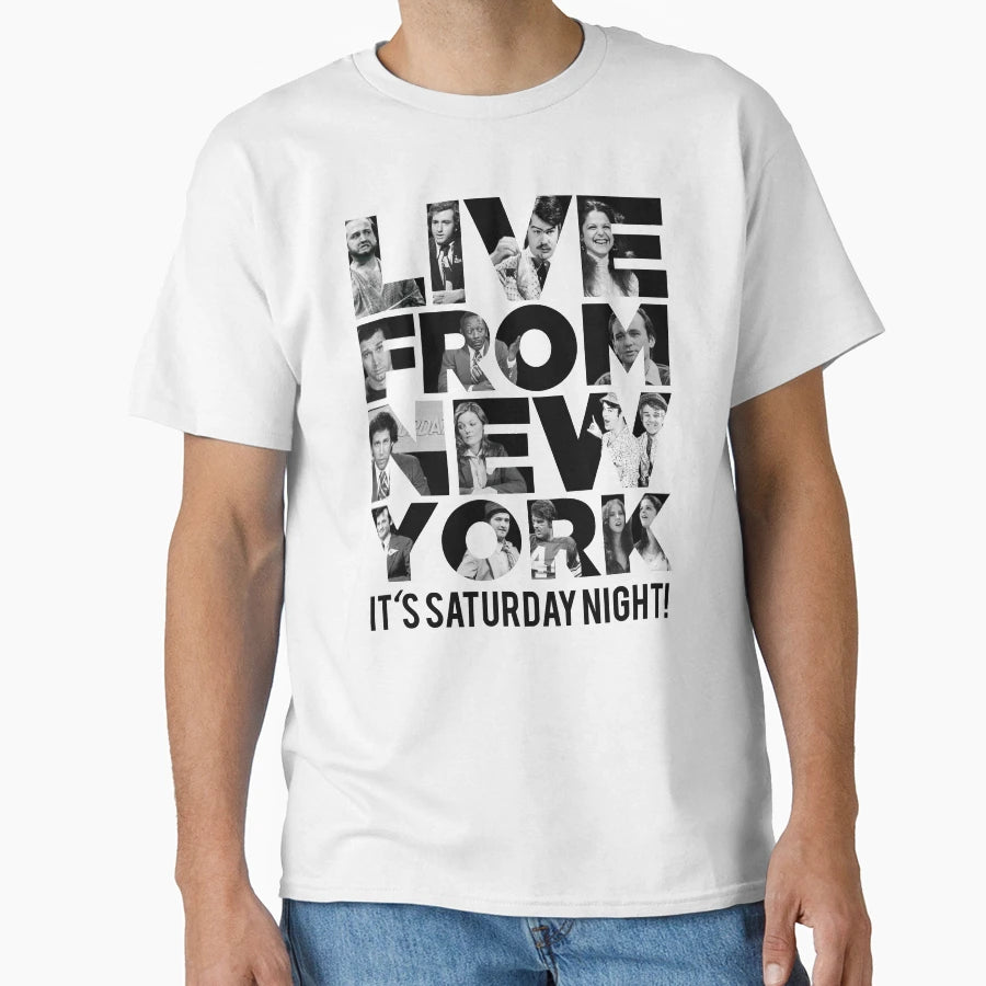 Live From New York Saturday Night T-Shirt - Aesthetic Graphic for Adults - T-Shirt, Sweatshirt, Hoodie
