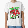 Friday Night Lights W Santa T-Shirt - Trendy Graphic Unisex - T-Shirt, Sweatshirt, Hoodie