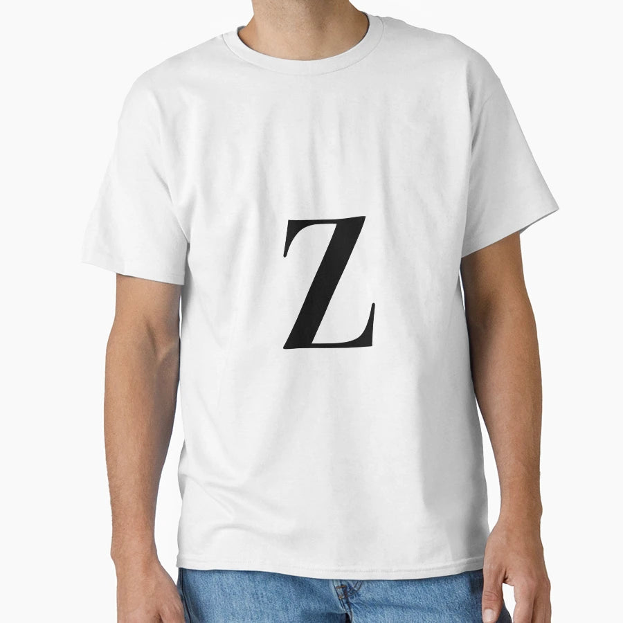 Letter Z Monogram Initial T-Shirt - Aesthetic Graphic Men Women - T-Shirt, Sweatshirt, Hoodie