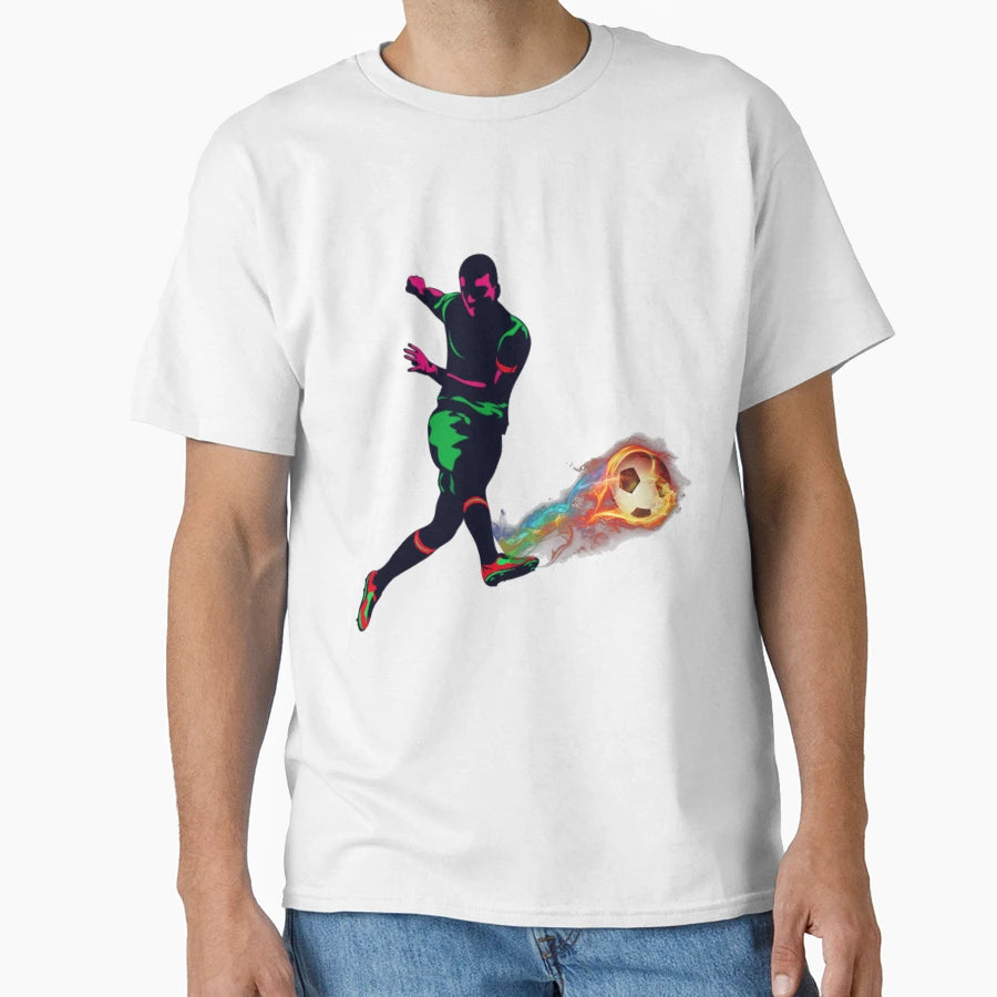 Football Shot Goal Player T-Shirt - Casual Everyday Wear for Adults - T-Shirt, Sweatshirt, Hoodie