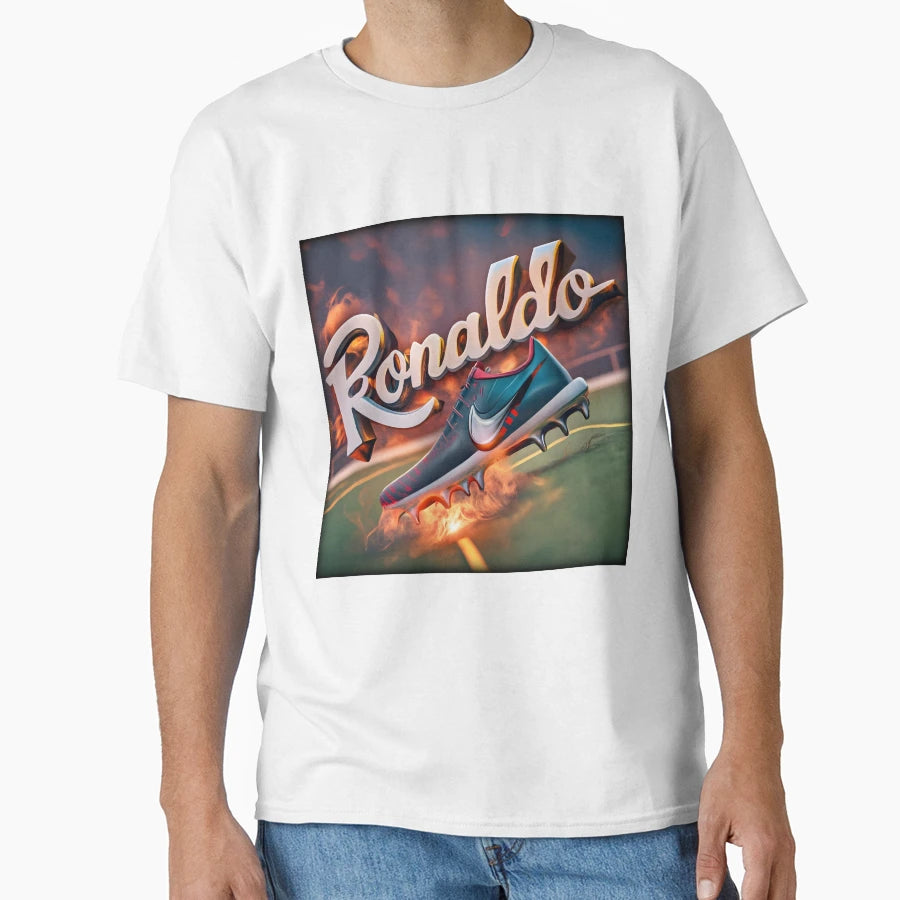 Ronaldo 3D Render Art T-Shirt - Unique Graphic for Adults - T-Shirt, Sweatshirt, Hoodie