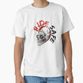 Ride Safe Skull Biker Helmet T-Shirt - Casual Everyday Wear Men Women - T-Shirt, Sweatshirt, Hoodie