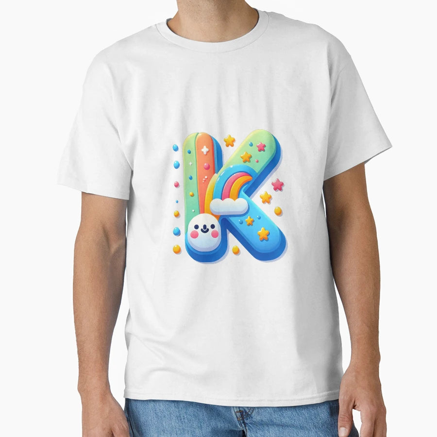 Alphabet K T-Shirt - Graphic Print Men Women - T-Shirt, Sweatshirt, Hoodie