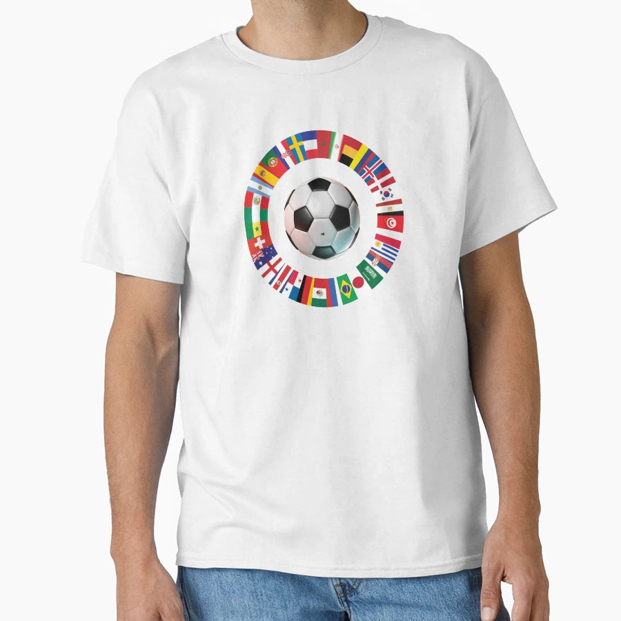World Football Championship Ball And T-Shirt - Custom Art Print for Adults - T-Shirt, Sweatshirt, Hoodie