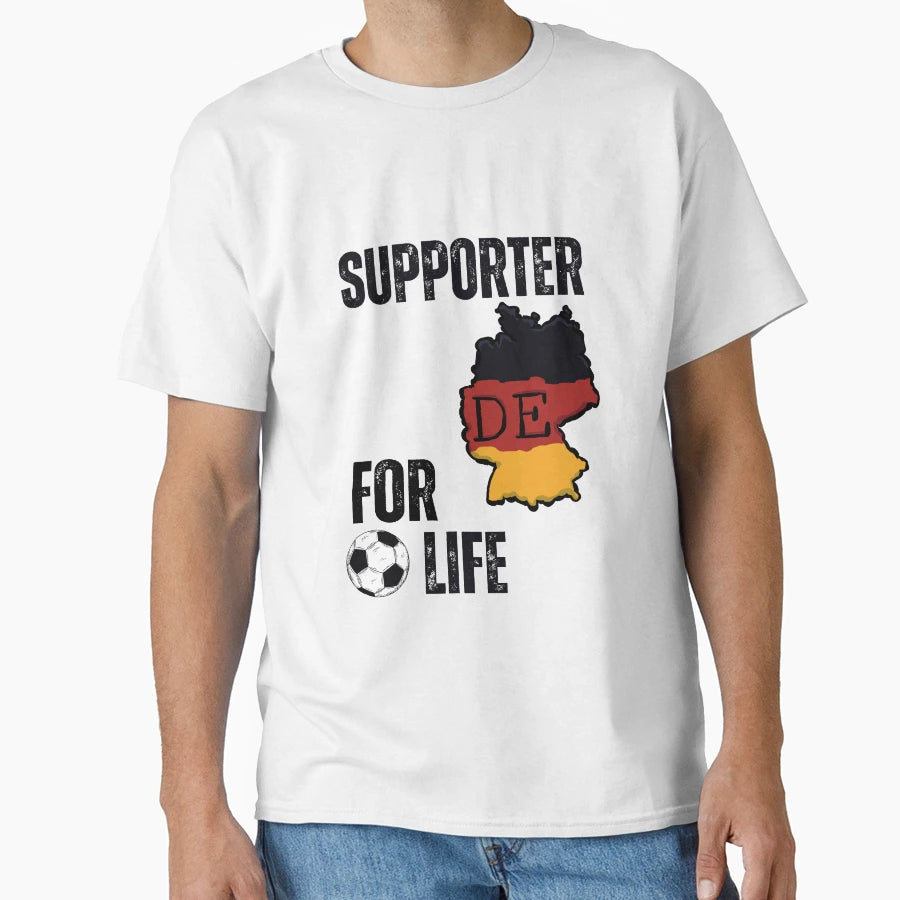 De Fan Gemany Number One Passion Foot T-Shirt - Graphic Print Unisex - T-Shirt, Sweatshirt, Hoodie