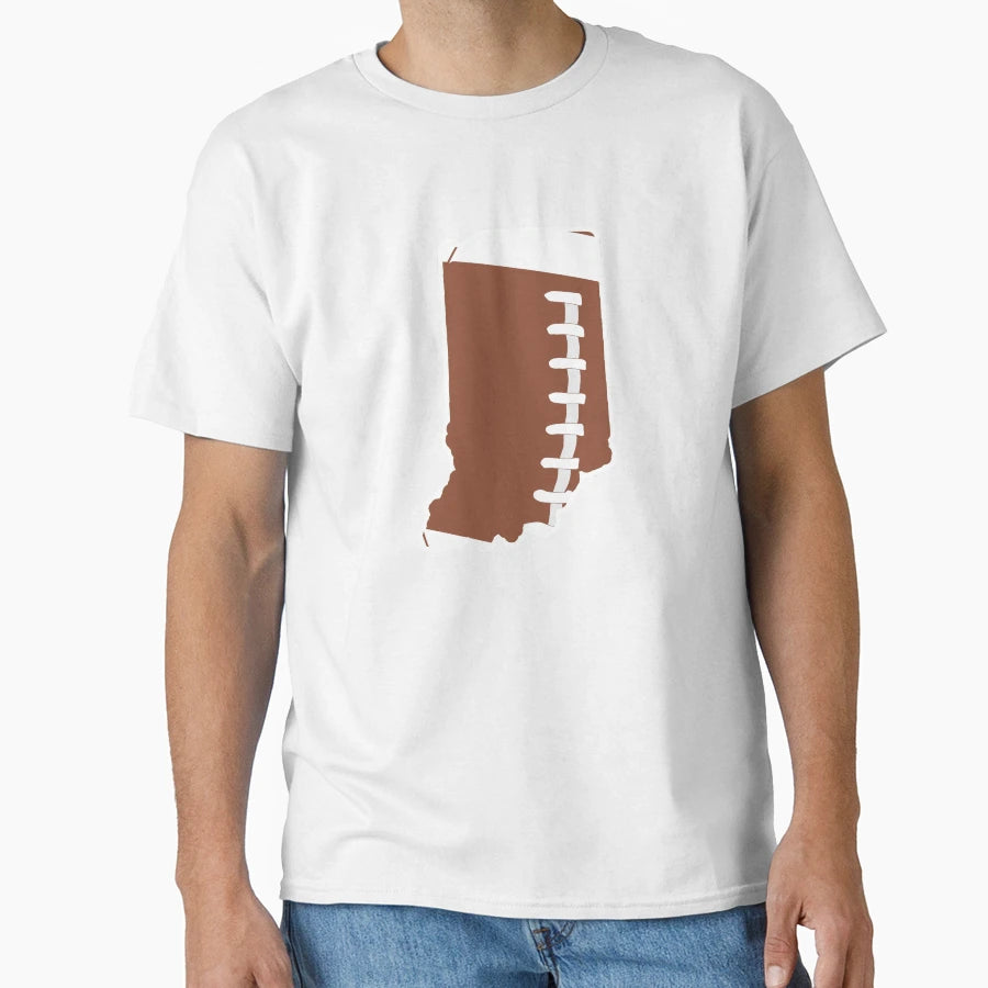 Football Indiana Fun Football Lover Gift T-Shirt - Novelty Apparel Unisex - T-Shirt, Sweatshirt, Hoodie