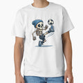 Halloween Spooky Skeleton Playing T-Shirt - Aesthetic Graphic for Adults - T-Shirt, Sweatshirt, Hoodie