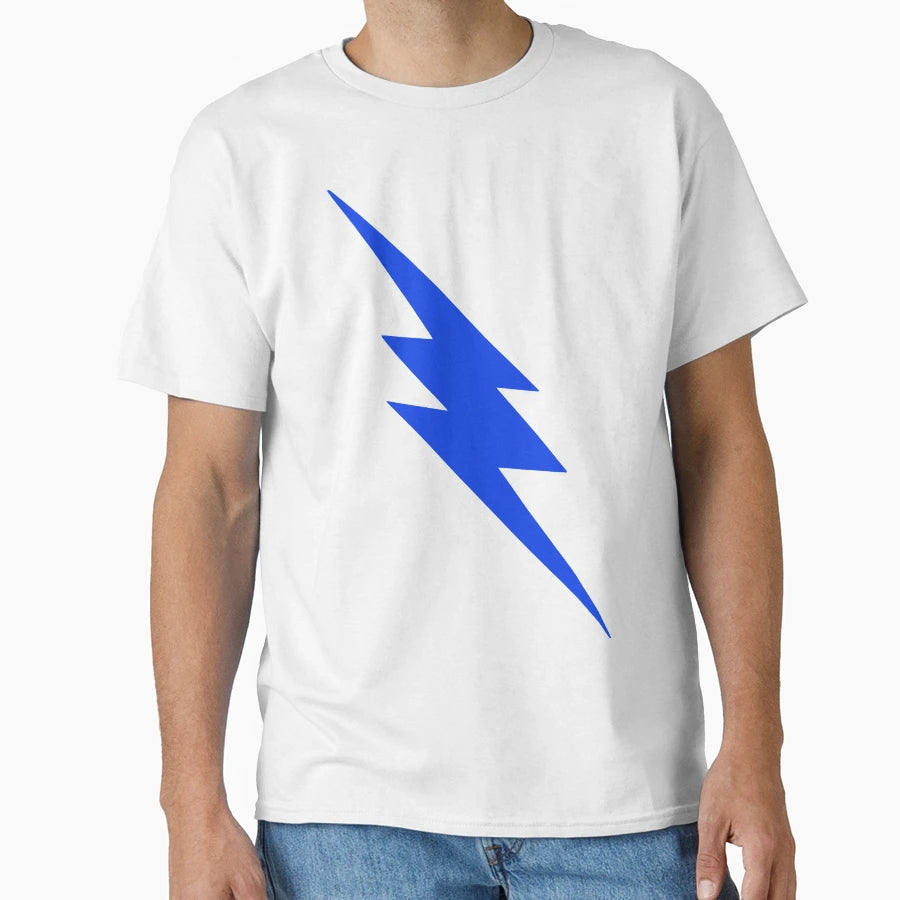 Blue Lightning Bolt T-Shirt - Graphic Print for Adults - T-Shirt, Sweatshirt, Hoodie