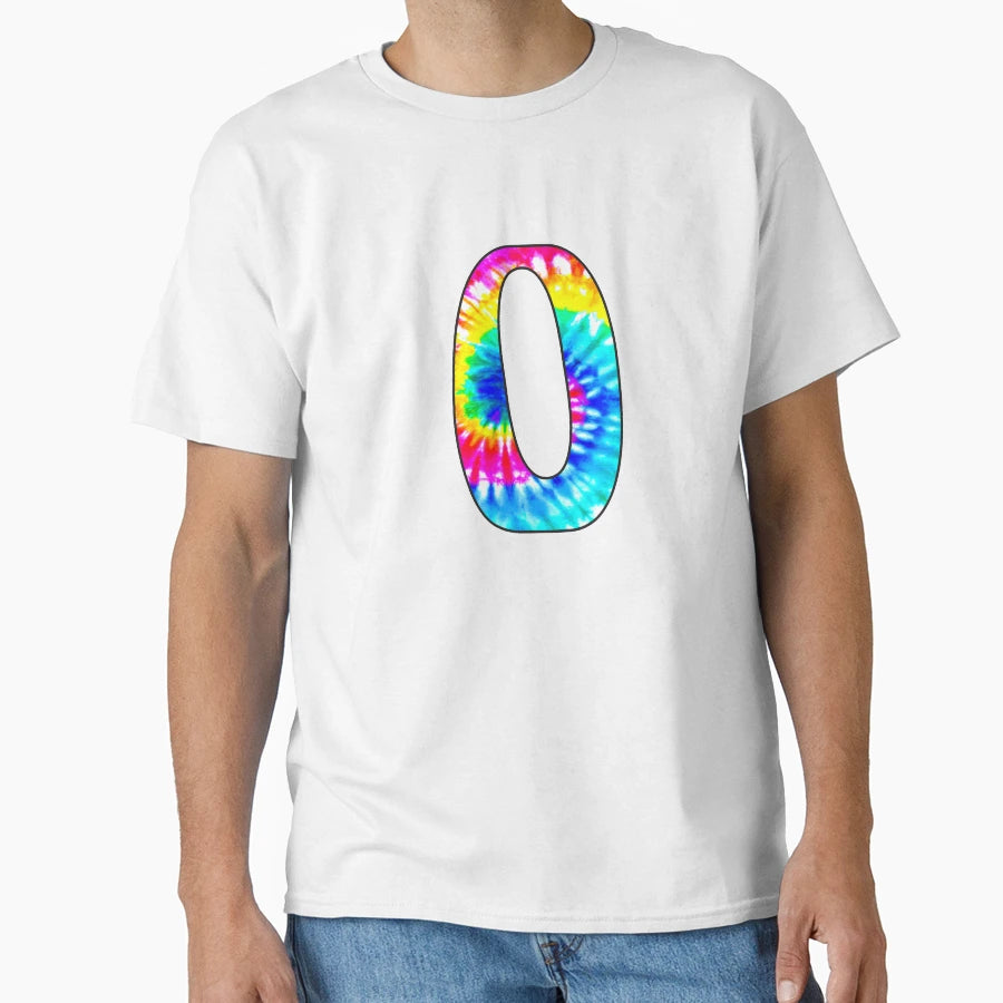 Tie Dye Letter O T-Shirt - Trendy Graphic Unisex - T-Shirt, Sweatshirt, Hoodie