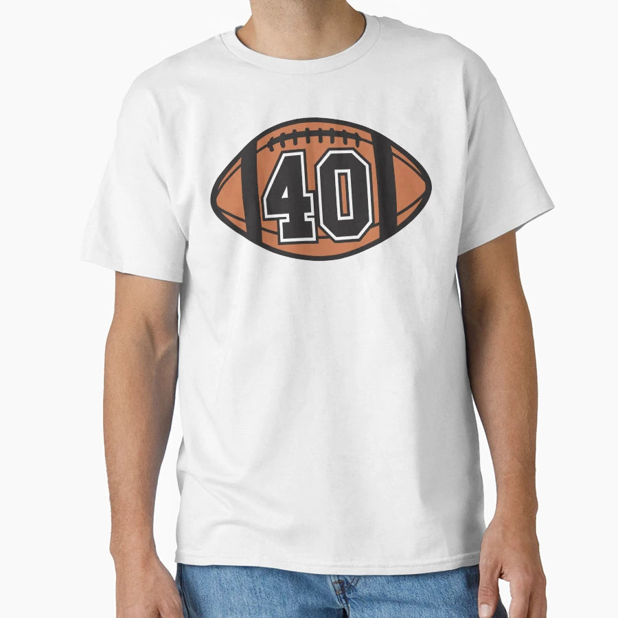 Football 40 T-Shirt - Aesthetic Graphic for Adults - T-Shirt, Sweatshirt, Hoodie