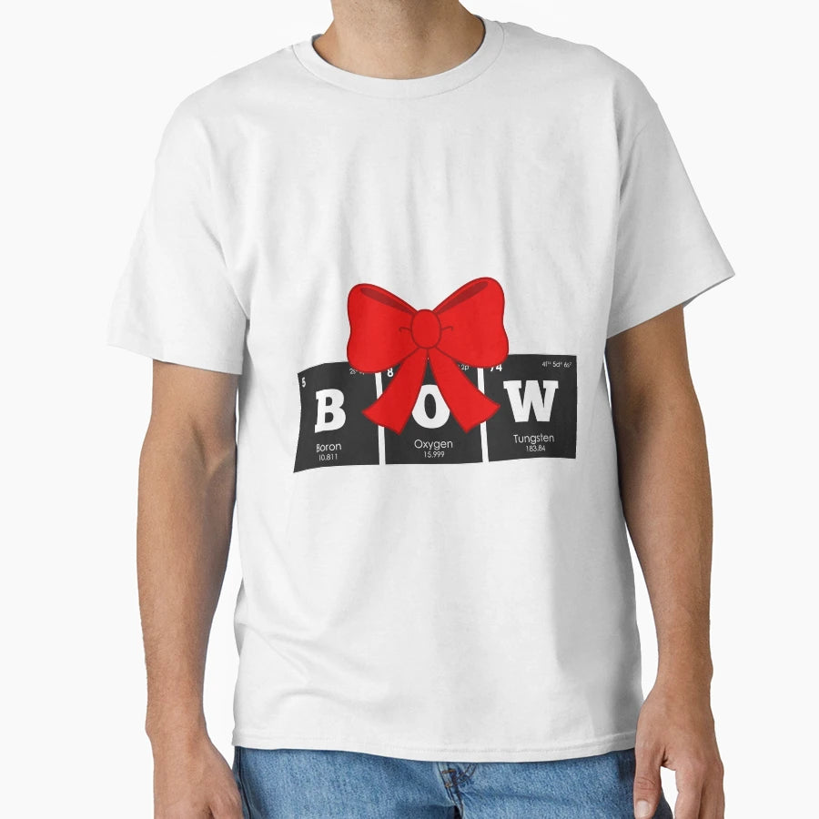 Chemistry Periodic Table Elements Bow T-Shirt - Novelty Apparel Unisex - T-Shirt, Sweatshirt, Hoodie