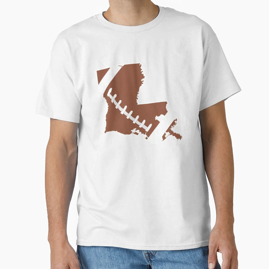 Football Louisiana Fun Football Lover Gift T-Shirt - Novelty Apparel Unisex - T-Shirt, Sweatshirt, Hoodie