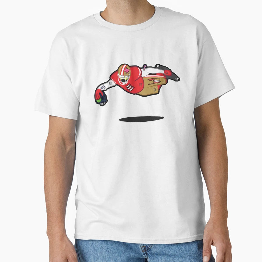 Zombie Football Player San T-Shirt - Aesthetic Graphic for Adults - T-Shirt, Sweatshirt, Hoodie