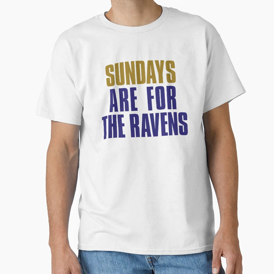 Sundays Are Ravens Baltimore Football T-Shirt - Graphic Print for Adults - T-Shirt, Sweatshirt, Hoodie