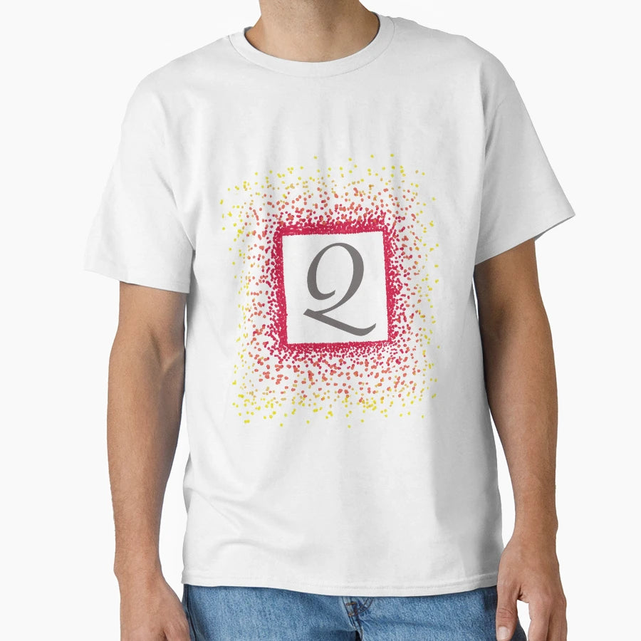 Warm Initial Burst Q T-Shirt - Graphic Print Men Women - T-Shirt, Sweatshirt, Hoodie