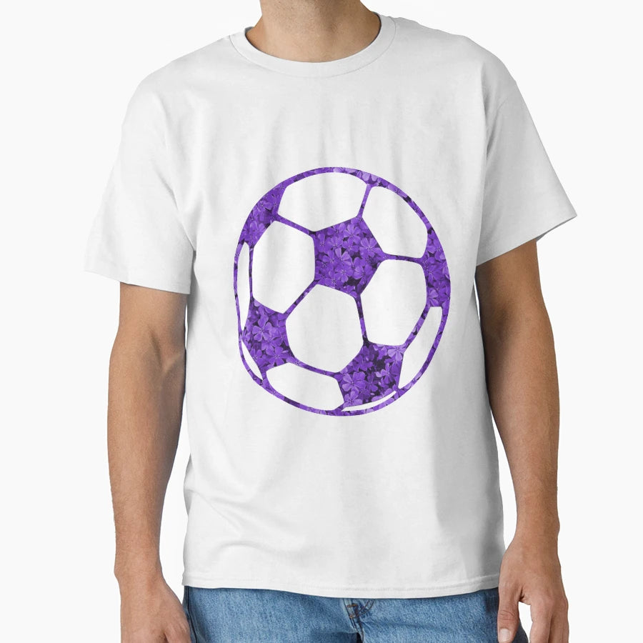 Flower Soccer Ball T-Shirt - Fun Novelty Design Men Women - T-Shirt, Sweatshirt, Hoodie