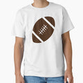 Football White Background T-Shirt - Minimalist Print for Adults - T-Shirt, Sweatshirt, Hoodie
