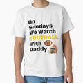 Sundays We Watch Football Daddy Funny T-Shirt - Minimalist Print Unisex - T-Shirt, Sweatshirt, Hoodie