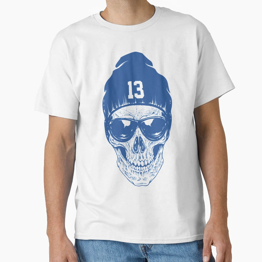 Number 13 Skull T-Shirt - Unique Graphic Men Women - T-Shirt, Sweatshirt, Hoodie