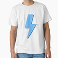 Blue And Silver Lightning Bolt T-Shirt - Trendy Graphic for Adults - T-Shirt, Sweatshirt, Hoodie