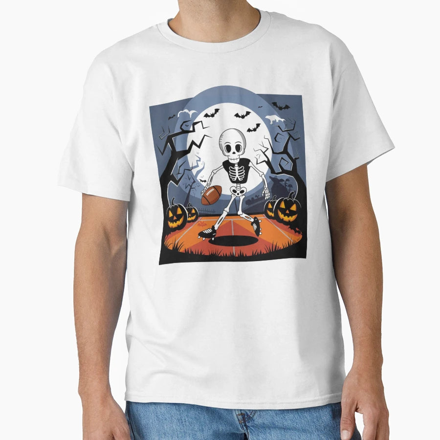 Halloween Skeleton Ball And Bats T-Shirt - Unique Graphic Unisex - T-Shirt, Sweatshirt, Hoodie
