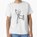 Skeleton Soccer Player Funny Halloween T-Shirt - Aesthetic Graphic Unisex - T-Shirt, Sweatshirt, Hoodie