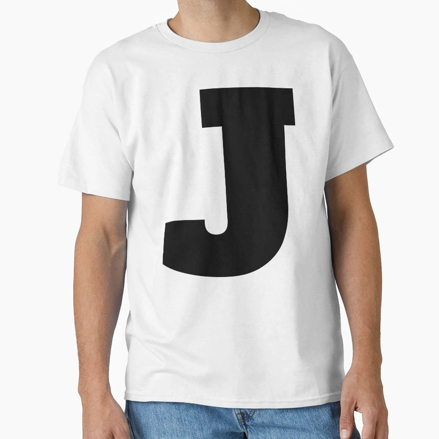 Alphabet J Uppercase Letter J Letter J T-Shirt - Novelty Apparel for Adults - T-Shirt, Sweatshirt, Hoodie