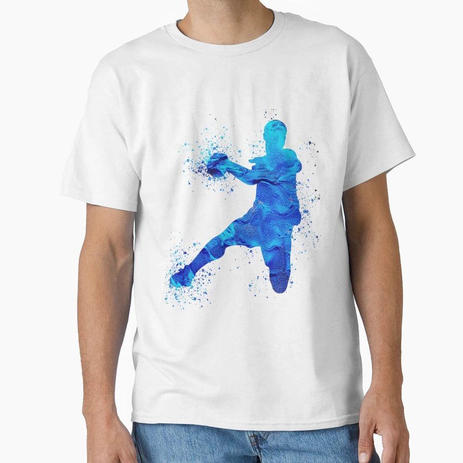 Handball Handball Players Graffiti T-Shirt - Minimalist Print for Adults - T-Shirt, Sweatshirt, Hoodie