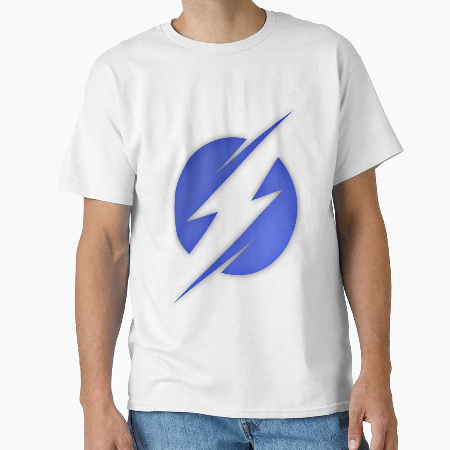 Navy Blue Lightning Bolt Thunder T-Shirt - Unique Graphic for Adults - T-Shirt, Sweatshirt, Hoodie