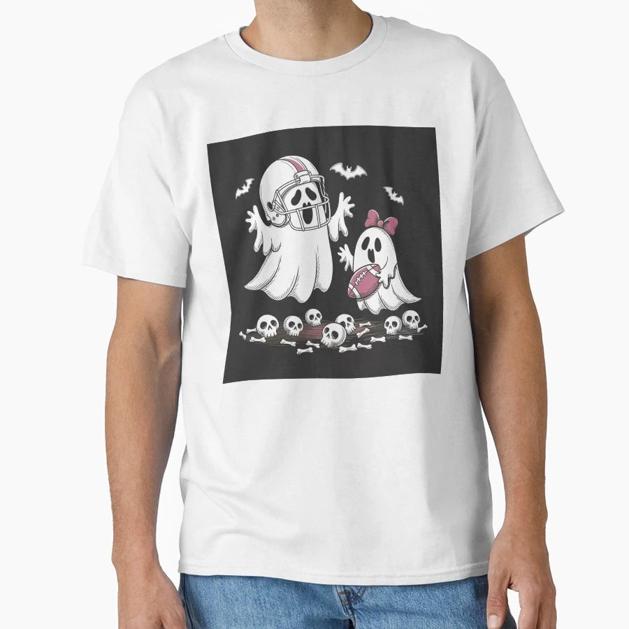 Little Halloween Ghost T-Shirt - Custom Art Print Unisex - T-Shirt, Sweatshirt, Hoodie