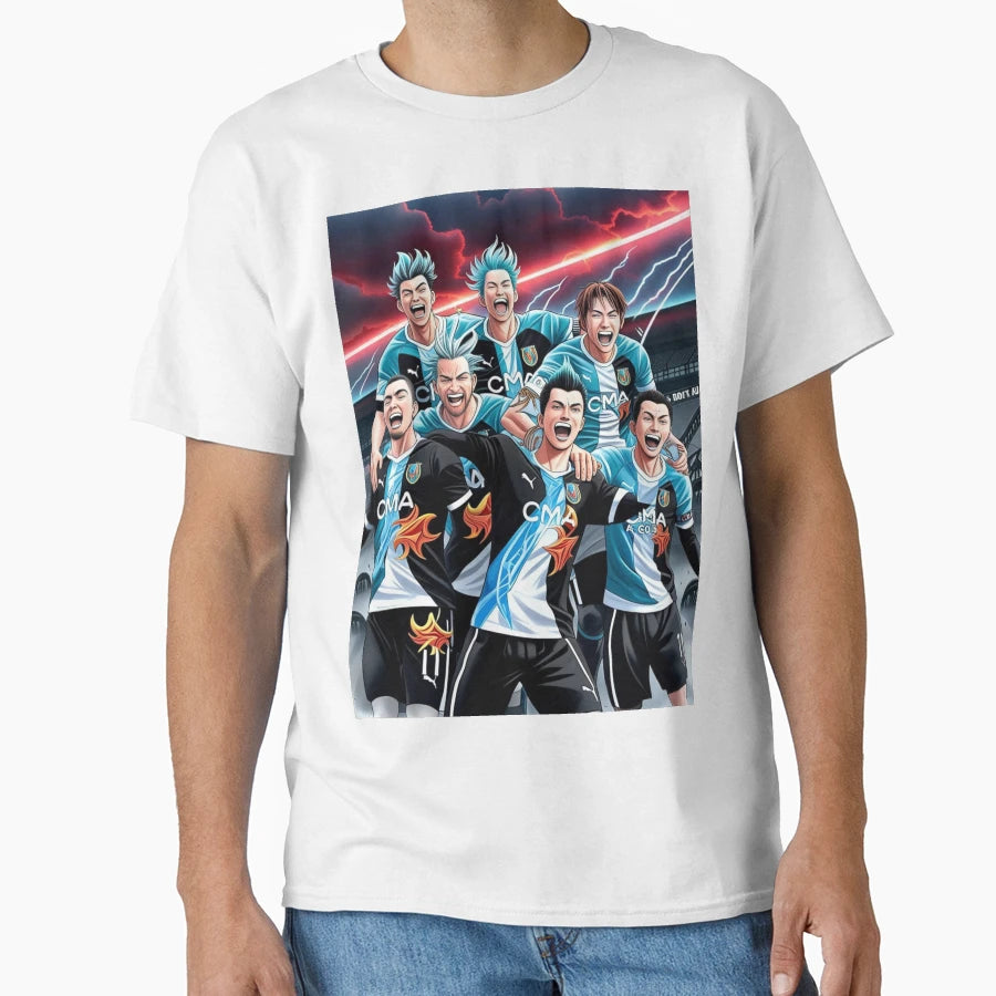 Electric Victory Football Team T-Shirt - Minimalist Print Unisex - T-Shirt, Sweatshirt, Hoodie