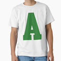 Alphabet Green Sports Letter T-Shirt - Fun Novelty Design for Adults - T-Shirt, Sweatshirt, Hoodie