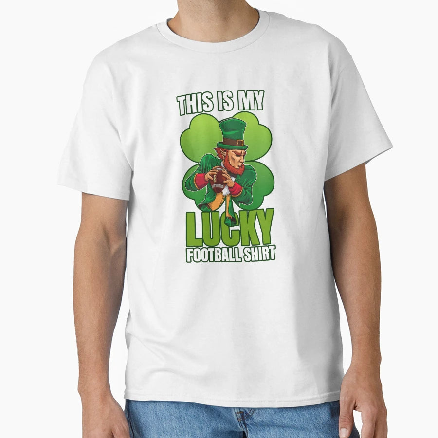 This Is My Lucky Football Irish T-Shirt - Casual Everyday Wear for Adults - T-Shirt, Sweatshirt, Hoodie