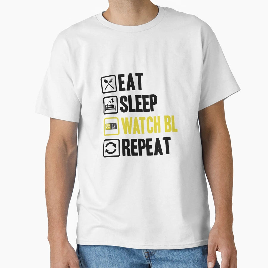 Eat Sleep Watch Bl Repeat 2 T-Shirt - Graphic Print Unisex - T-Shirt, Sweatshirt, Hoodie