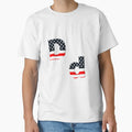 Alphabet Usa D T-Shirt - Custom Art Print Men Women - T-Shirt, Sweatshirt, Hoodie