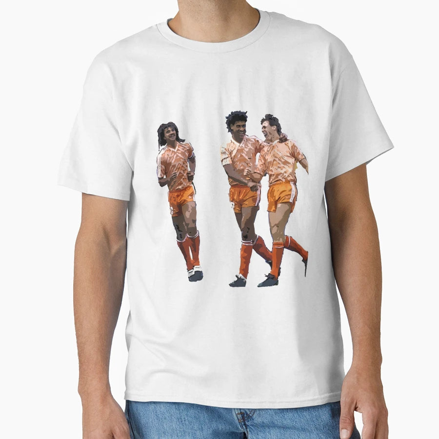 Ruud Gullit Frank Rijkaard Marco T-Shirt - Fun Novelty Design for Adults - T-Shirt, Sweatshirt, Hoodie