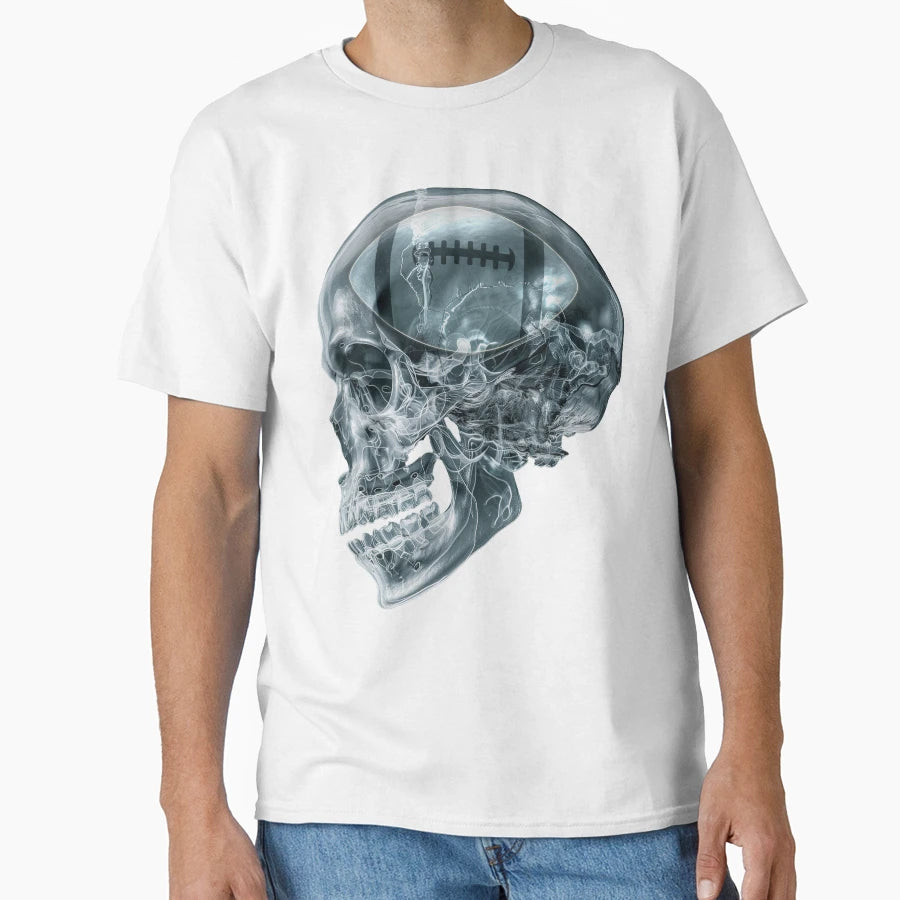 American Football X Ray Skull T-Shirt - Graphic Print for Adults - T-Shirt, Sweatshirt, Hoodie