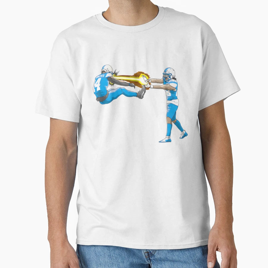 Amon Ra St Browns Iconic Energy Blast T-Shirt - Trendy Graphic Unisex - T-Shirt, Sweatshirt, Hoodie