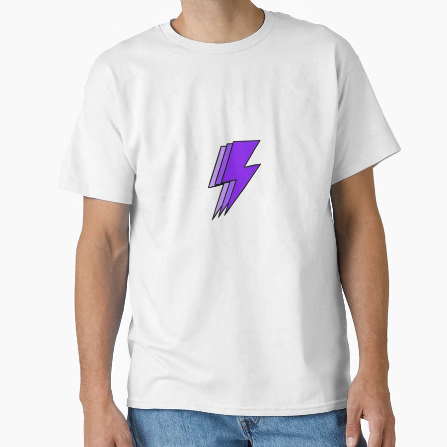 Purple Lightning T-Shirt - Minimalist Print Unisex - T-Shirt, Sweatshirt, Hoodie