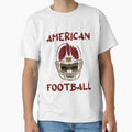 American Football Usa Skull Football T-Shirt - Trendy Graphic for Adults - T-Shirt, Sweatshirt, Hoodie