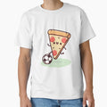Pizza Slice Playing Soccer T-Shirt - Fun Novelty Design for Adults - T-Shirt, Sweatshirt, Hoodie