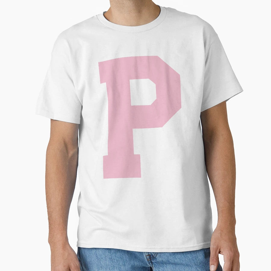 Alphabet Rose P Sports Letter P T-Shirt - Trendy Graphic Men Women - T-Shirt, Sweatshirt, Hoodie