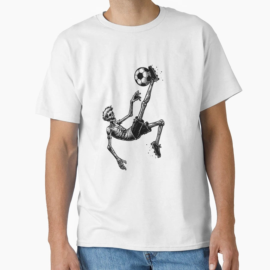 Scary Zombie Soccer T-Shirt - Aesthetic Graphic Men Women - T-Shirt, Sweatshirt, Hoodie