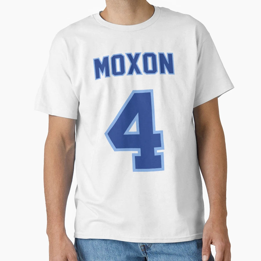Moxon 4 Jersey Number T-Shirt - Novelty Apparel for Adults - T-Shirt, Sweatshirt, Hoodie