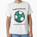 Sundays Are Jesus And Football T-Shirt - Unique Graphic for Adults - T-Shirt, Sweatshirt, Hoodie