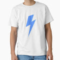 Blue Lightning Bolt T-Shirt - Fun Novelty Design Men Women - T-Shirt, Sweatshirt, Hoodie