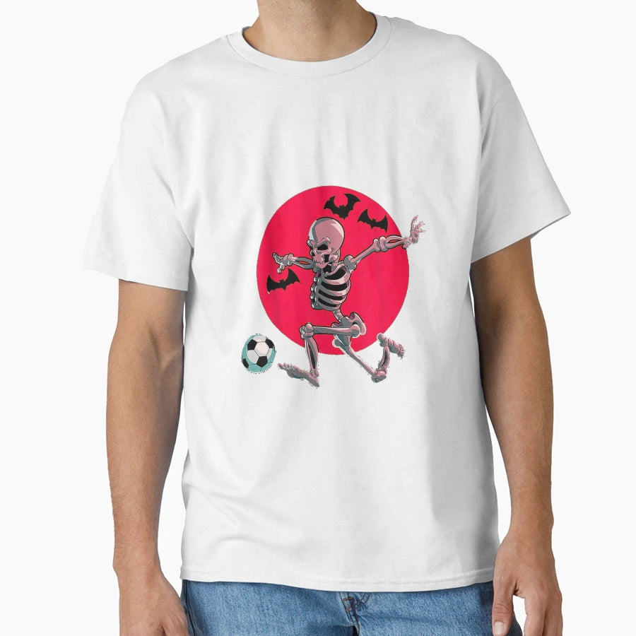 Soccer Skeleton Halloween Soccer Player T-Shirt - Novelty Apparel Unisex - T-Shirt, Sweatshirt, Hoodie